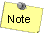 Image of a note posted to wall