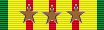 Vietnam Service Ribbon with 3 bronze stars